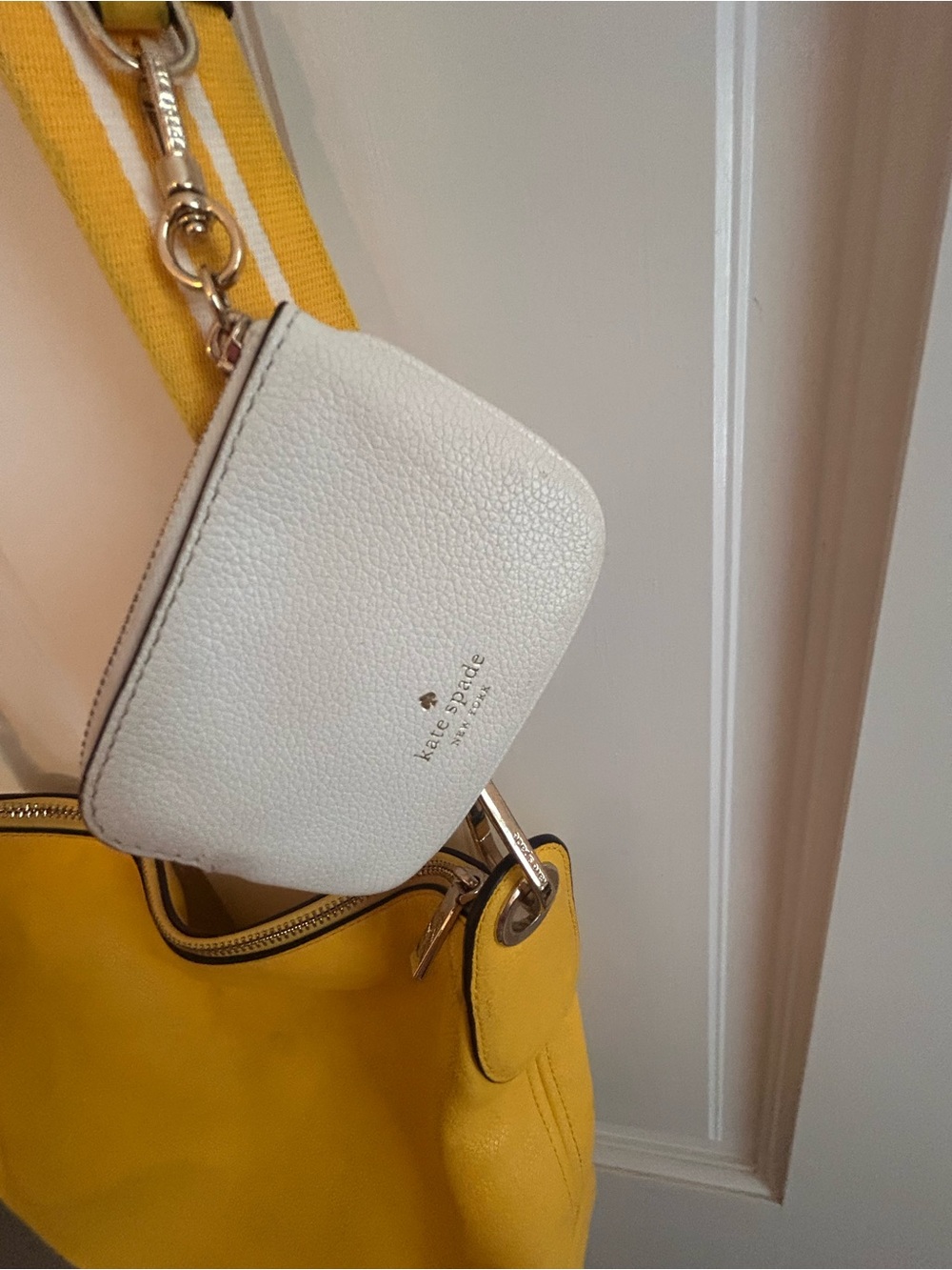 kate spade Yellow Leather Crossbody Bag with Gold Hardware - Picture 6 of 11